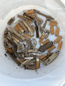 Zigarettenkippen aus Wuppertal