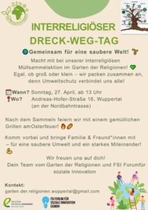 Einladung "Interreligiöser Dreck-Weg-Tag"